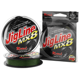JigLine MX8 125m 30lb 0.20mm/13kg Moss Green