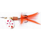 Lingurita Rotativa Ilba Tondo Mosca (Fly) Red Dots Nr.2/5gr, Varianta: Rotativa Tondo Mosca (Fly) Silver/Red Nr.2/5gr Fly Orange
