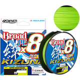 Fir textil Owner Kizuna X8 Broad 275m 0.36mm/72lb/32kg Chartreuse