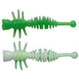 Berkley PowerBait Larvae 4cm (12Buc/Borcan), Varianta: Larvae 4cm (12Buc/Borcan) Spring Green/White