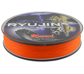 Fir Textil Momoi Ryujin PE 8 Braided 130m 14lb 0.06mm/6kg, Varianta: Ryujin PE 8 Braided 130m 14lb 0.06mm/6kg Orange