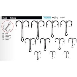 Ancora tripla 8650 BK (set 10buc) nr.4