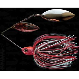 Spinnerbait Gigant B&S 2palete (Salcie+Salcie) 17gr Alb/Negru-Rosu