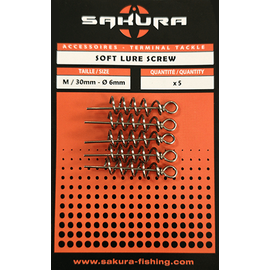 Soft Lure Screw (5buc/plic) M/30mm - Ø6mm