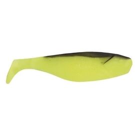 Shad Manns 6cm (10buc/plic) Chartreuse/Spate Negru FCHBB