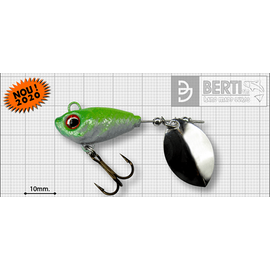 Spinnertail Berti Fishelic Olympic Nr.3 14gr, Varianta: Fishelic Olympic Nr.3 14gr White-Chartreuse