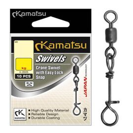 Agrafa cu vartej Kamatsu Easy-Lock K-3505 (10buc/plic), Varianta: Agrafa cu vartej Kamatsu Easy-Lock K-3505 (10buc/plic) Nr.0+10/7kg