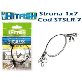 Struna Hitfish 1x7 25cm (4buc/plic), Varianta: Struna Hitfish 1x7 25cm (4buc/plic) 0.27mm/8.8kg