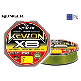 Fir Textil Konger Kevlon X8 150m 0.04mm-0.14mm Olive Green, Varianta: Kevlon X8 150m 0.06mm/4.45kg Olive Green