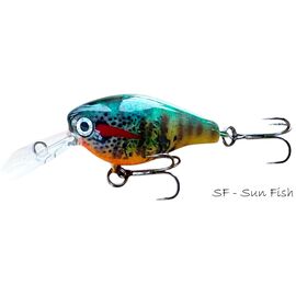 Vobler HMKL Crank 33MR 3.3cm/3gr Custom Painted, Varianta: Crank 33MR 3.3cm/3gr Sun Fish